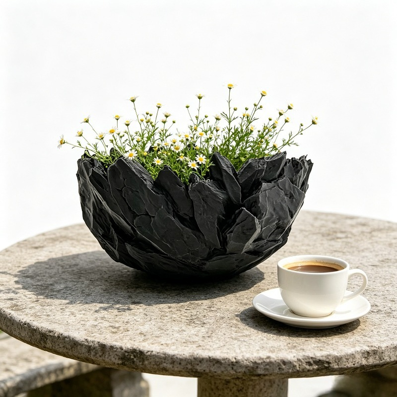 Plant Pot Large Caliber Stone  - Echeveria Succulent review and price